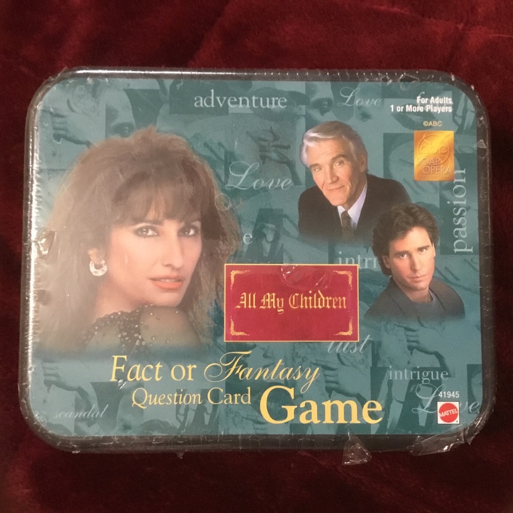 All My Children Fact or Fantasy Question Card Game